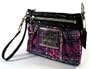 Coach Limited Edition Poppy Tartan Plaid Capacity Large Wristlet Clutch Bag 42869 Pink Multi