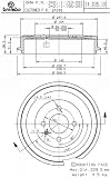 Brembo 21015 Rear Brake Drum