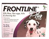Merial Frontline Plus Flea and Tick Control for 45 to 88-Pound Dogs, 6 Doses
