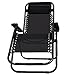 PARTYSAVING Infinity Zero Gravity Outdoor Lounge Patio Folding Reclining Chair Black Set of 2 APL1001