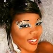 Ice Queen Exotic Eyes Rhinestone Eye MakeUp False Eyelashes Dancer Stripper