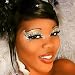Ice Queen Exotic Eyes Rhinestone Eye MakeUp False Eyelashes Dancer Stripper
