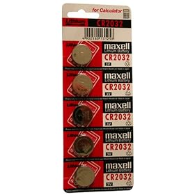 Maxell CR2032 3V Micro Lithium Button Coin Cell Battery 5 Pack