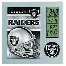 Oakland Raiders Digital Desk Clock