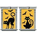 Cat and Bat 33 1/2in x 65in Window Silhouette 2ct