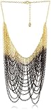 Joanna Laura Constantine Two Tone Plated Chain Swag Necklace