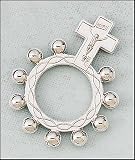 Rosary Ring. Silver Plated