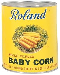 Roland Pickled Whole Baby Corn, 6-Pound 11-Ounce Cans (Pack of 2)