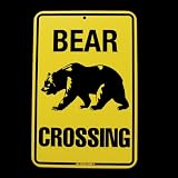 51dClSlXPkL. SL160  Caution Bear Crossing Danger Sign Log Cabin Lodge Decor Reviews