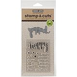 Hero Arts Stamp and Cut Happy Stamp with Matching Die Cut Set