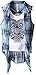 Beautees Girls' 2 Piece Front Tie Plaid Shirt with Screen Tank Top
