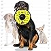 TUFFY - World's Tuffest Soft Dog Toy - NO STUFF Ring - Squeakers - Multiple Layers. Made Durable, Strong & Tough. Interactive Play (Tug, Toss & Fetch). Machine Washable & Floats (Yellow Bone)