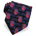NBA Detroit Pistons Woven Type by NBA black silk ties