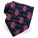 NBA Detroit Pistons Woven Type Tie by NBA - Black Silk