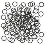 6mm 19 Gauge Open Jump Rings Gun Metal Plated (100)