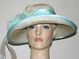Flapper Hat Edwardian Style Tea Hat Wedding Hat Church hat NEW design by Darna 