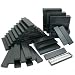 100 Black Stripe Cotton Filled Jewelry Gift Boxes 8"