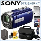 Sony DCR-SX65/L DCR-SX65 DCRSX65 4GB Handycam Camcorder with 70x Zoom in Bl ....