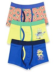 3 Pack Cotton Rich Monster Assorted Trunks