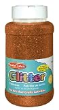 Charles Leonard Inc. Glitter, 16 Ounce Bottle (1 lb), Orange (41165)