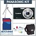 Panasonic Lumix DMC-FX35 Digital Camera Kit, Black with 2 GB SD Memory Card, Table Top Tripod, Camera Case, Professional Lens Cleaning Kit