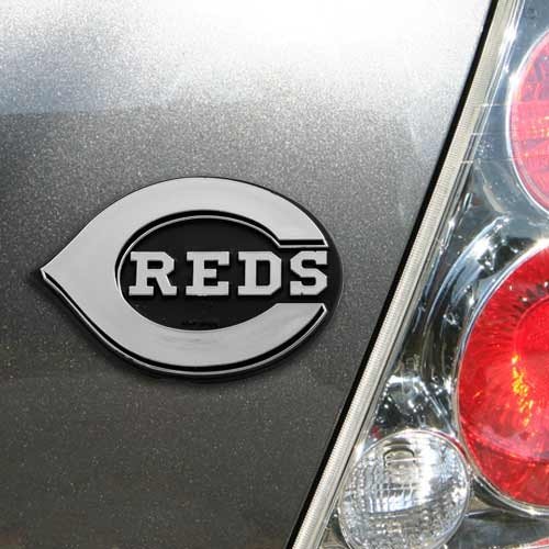 Cincinnati Reds Silver Car Emblem
