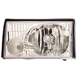 1987-1993 Ford Mustang Crystal Headlights Clear (Plus Corner 09-fm87cle-a and Parking... by Instyleparts