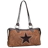 American West Rodeo Star Collection Zip Around East-West Tote in Leather