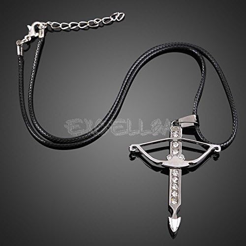 Sparkling Bow and Arrow Pendant Necklace Boy Girl Jewelry Unisex E0Xc