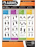 Arms Exercise Wall Chart - A3 Laminated with on-line video training support (smart phone only)