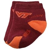 Virginia Tech Hokies Infant Maroon-Orange Team Logo Baby Socks