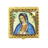 Square Mother Mary Pill Box