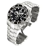 Invicta Mens Reserve Grand Diver Lume Swiss Chronograph Stainless Steel Watch 1020