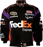 Denny Hamlin #11 Black Cotton Twill Jacket