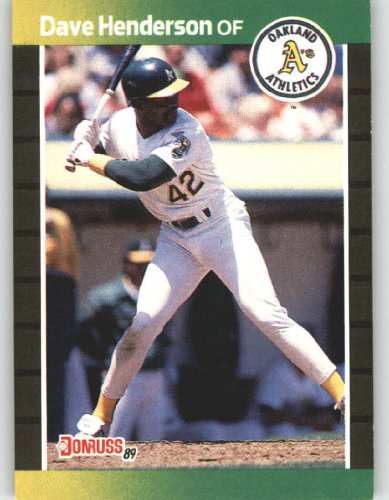1989 Donruss #450 Dave Henderson - Oakland Athletics (Baseball Cards)