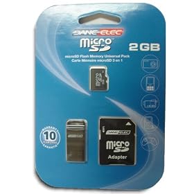 Micro Sd 2gb with Usb and Sd Adapter 3 in 1 KIT - Memory Card