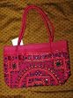 Womens Handbag Deep Red Banjara Mirrors Boho Purse Totes
