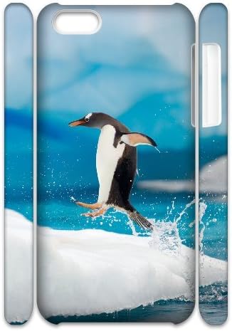 LIULAOSHI Cute Cartoon Penguin Phone Case for iphone5c 3D [Pattern-4]