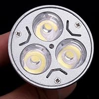 LED Light Lamp Bulb Spotlight 85-265V Warm White 3 * 1W E27