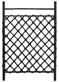 Dark Stained Japanese Style Garden Trellis