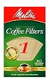 Melitta Cone Coffee Filters, Natural Brown, No. 1, 40-Count (Pack of 12)