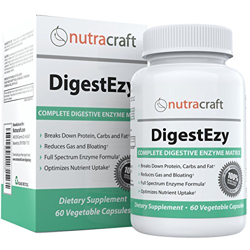 #1 Digestive Enzyme Supplement - Best Multi-enzyme Formula to Optimize Digestion of All Food Groups, Increase Energy & Reduce Gas, Bloating & Indigestion* - 60 Vegetarian Capsules