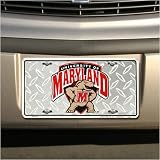 Maryland Terrapins Diamond Metal License Plate