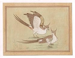 Asian Art Miniatures India Folk Paintings Drawings & Water Color on Paper 7 x 9.5 inches