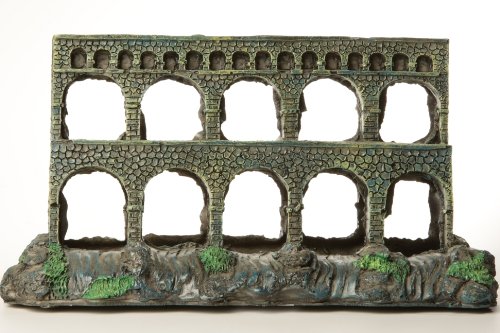 50037 Aquariendeko Ruine mit Ausstr&ouml;mer 24 X 8 X 14 cm von Schwandt-Heimtierbedarf Preisvergleich
