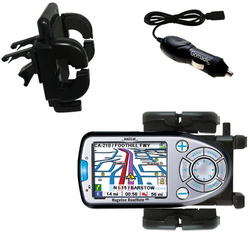 Electronics: Magellan Roadmate 800 Auto Vent Holder with Car Charger Uses Gomadic TipExchange