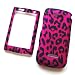 Sidekick 4G T839 (T-Mobile) Rubberized Snap On Protector Hard Case "Pink Leopard" Design
