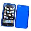 Apple iPhone 4 (NOT 4S) (AT&T) Crystal Silicone Skin Case "Transparent Blue Check Pattern"