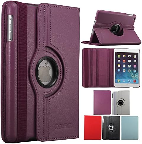 KEVENZ® iPad mini 360 Rotating Cases and Covers for iPad mini case cover - Purple - K101
