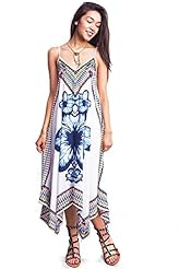 Junior Rayon Floral Print Tropical Print Summer  Dress